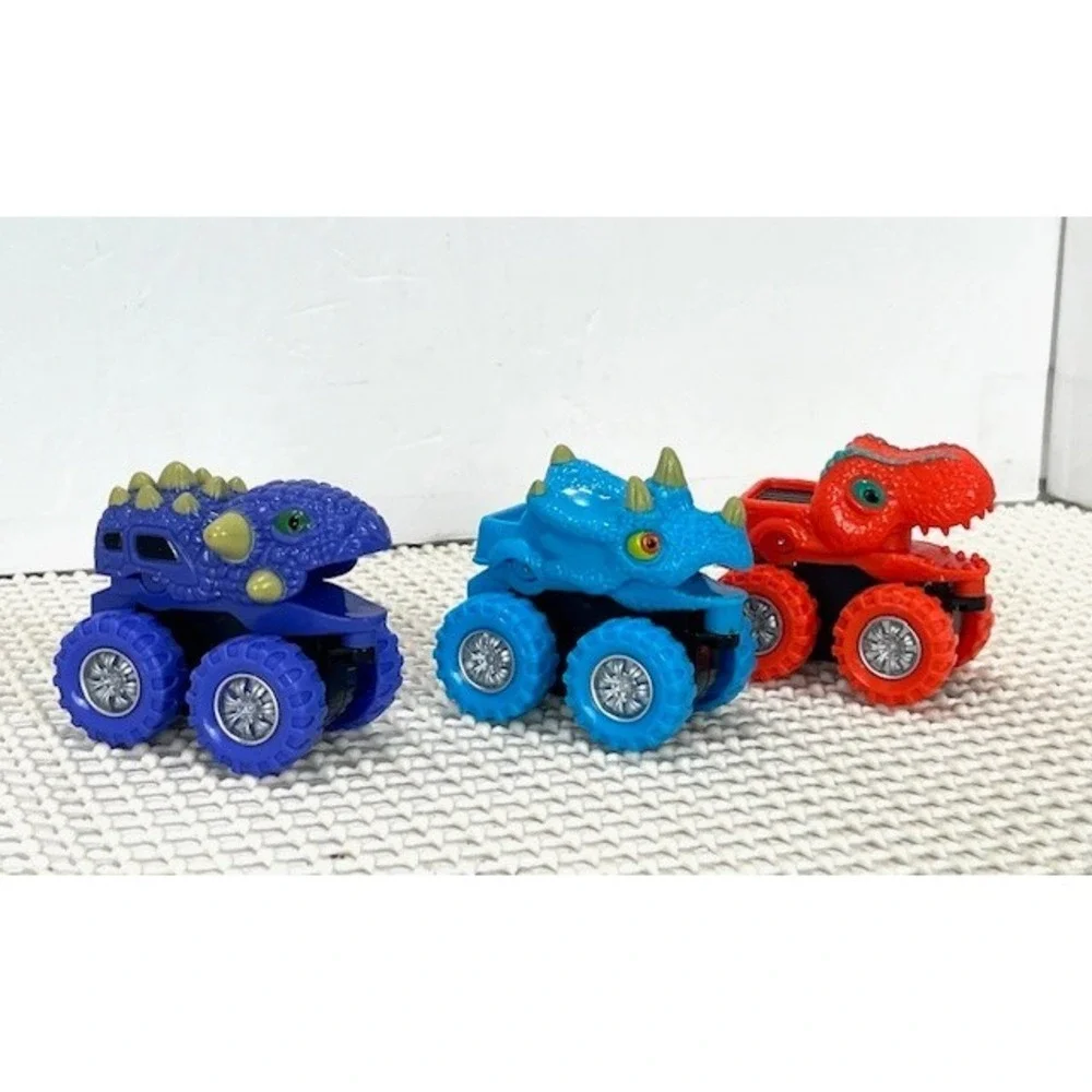 Lot‎ Of 3 Dinosaur Head  Monster Trucks